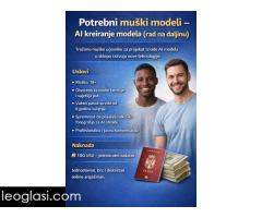 Potrebni muški modeli – AI kreiranje modela (Remote)